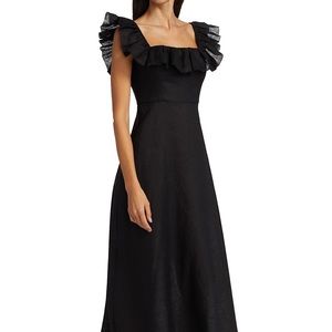 Zimmermann Fiesta Ruffle Midi Dress